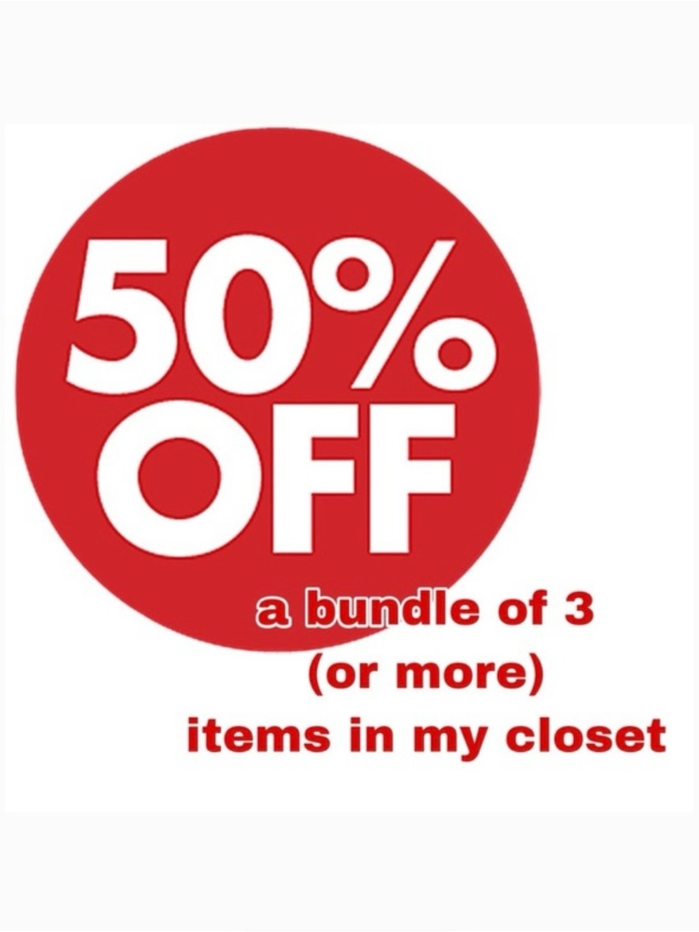 50% Off Bundles of 3 or more!